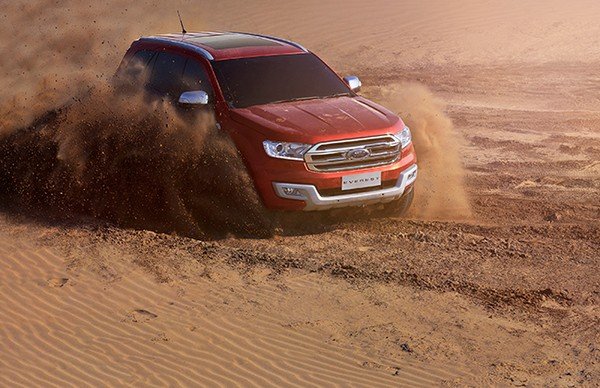 The Ford Endeavour off-road