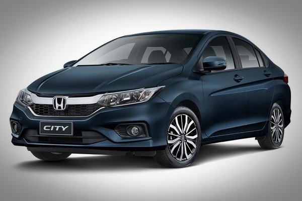 Honda City 2018 side and front look blue 