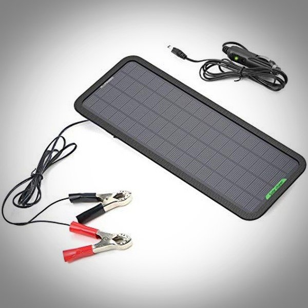 Solar car battery charger, the whole kit