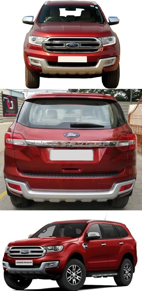 Ford Endeavour 2018 Front - Rear and Body look red colour