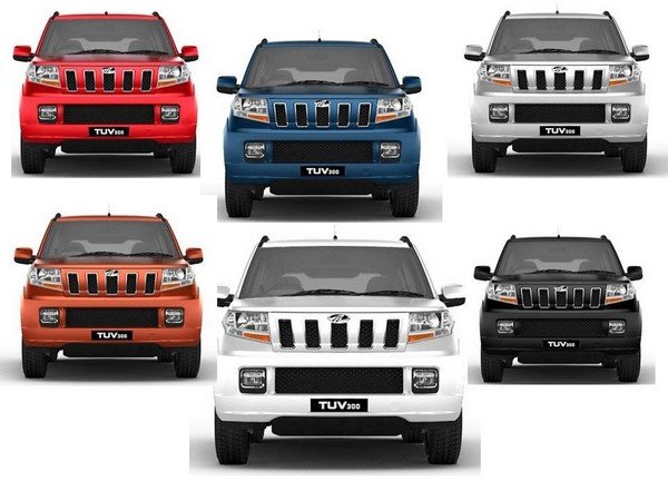 All of the colors of Mahindra TUV300 2017