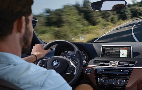 BMW X1 interior driving