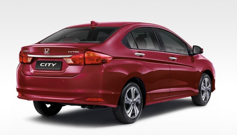 Honda City 2018 Exterior red colour rear look