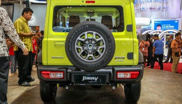 Suzuki Jimny rear side at GIIS in Indonesia