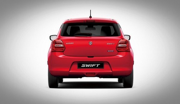 Maruti Suzuki Swift 2018 Rear look red color