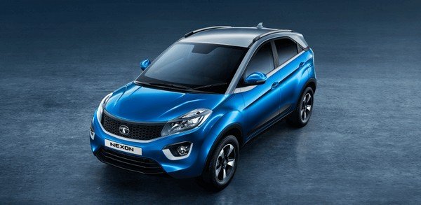 Tata Nexon 2018 top and front view