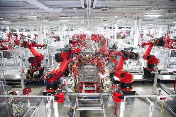 Inside Tesla (Shanghai) Co Ltd red machine