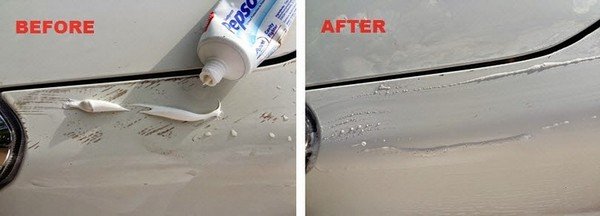 toothpaste scratches removal