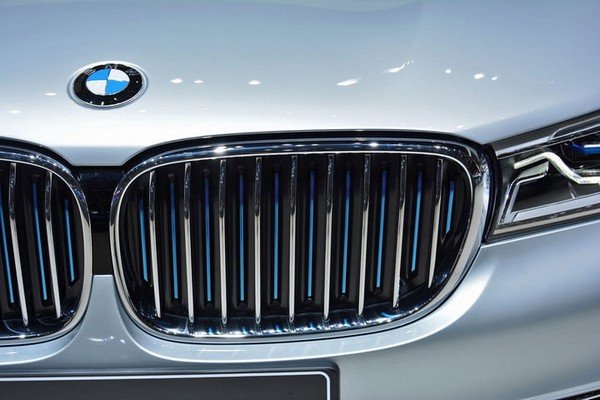 BMW car silver color grill