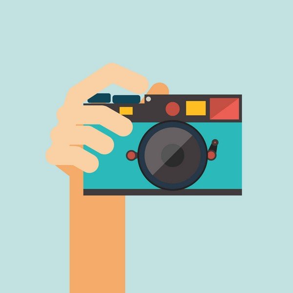 taking picture with camera graphic