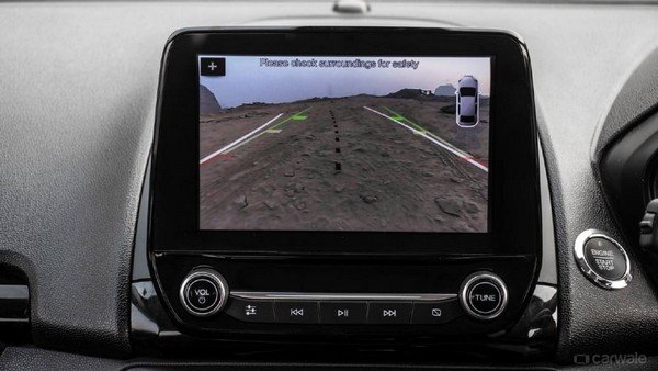 Ford EcoSport's touchscreen with adaptive guideline