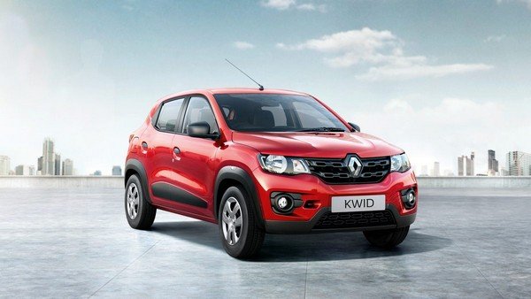 Red Renault Kwid side view