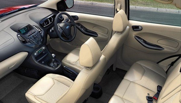 2018 Ford Aspire Facelift interior black and beige color