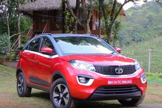 Tata Nexon red color nature background