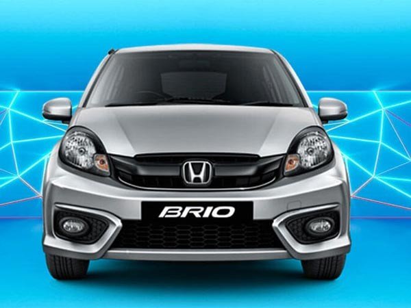 Honda Brio silver colour front