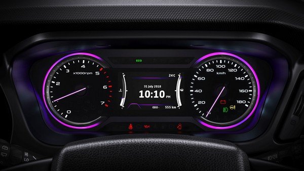 Mahindra Marazzo illuminated instrument cluster