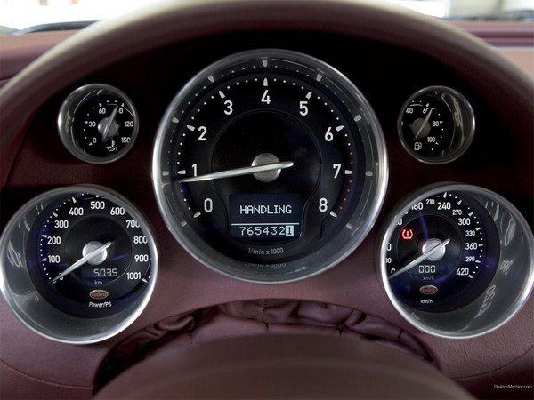 car dashboard front view