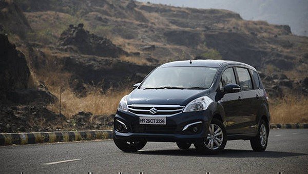 Grey Maruti Suzuki Ertiga side view