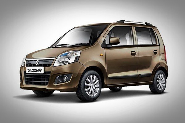 Brown Maruti Suzuki Wagon R 1.0 front-side view