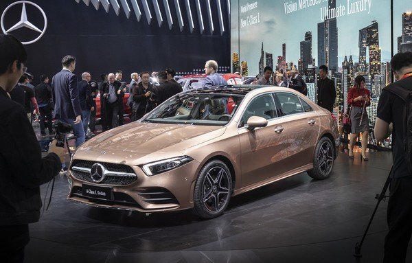 Mercedes-Benz​ A-Class Sedan at auto show in China