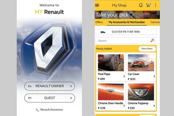 My Renault App with renault loGO 