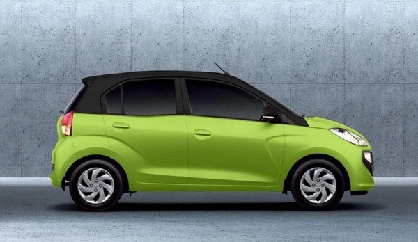 2018 Hyundai Santro green side profile