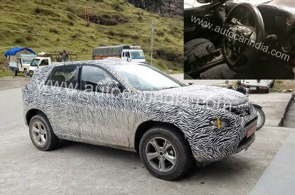Tata Harrier diesel automatic with camouflage spied image