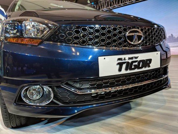 The Tata Tigor Facelift, front angular look