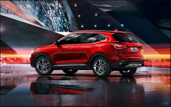 MG Motors cars SUV red color side look