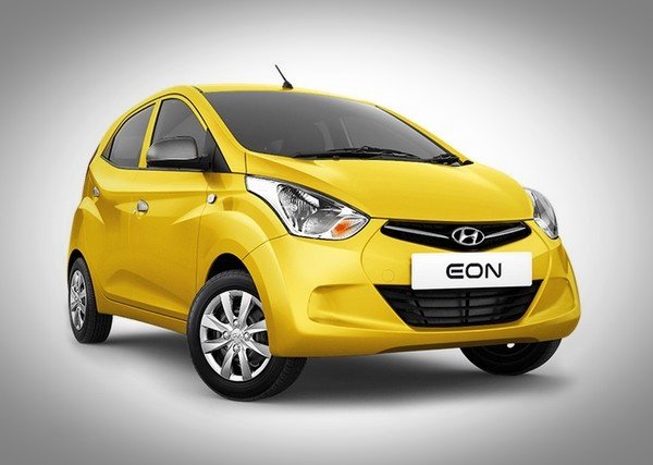 Hyundai Eon yellow front look