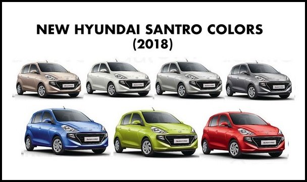 Hyundai Santro colors