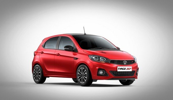 Tata Tiago red color front look