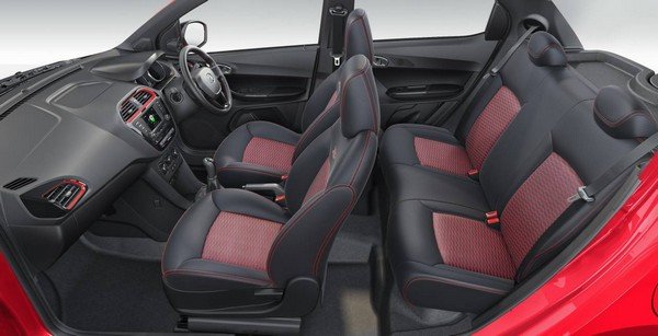  Tiago JTP interior layout with black and red color scheme