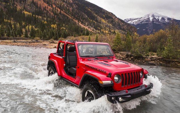 2018 Indian Jeep Wrangler on water