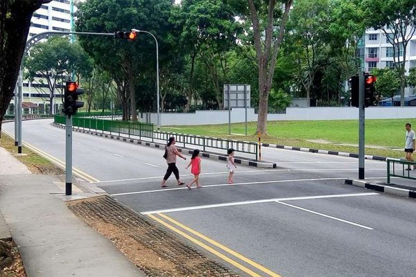 weirdest traffic laws in Singapore: Pedestrian crossing