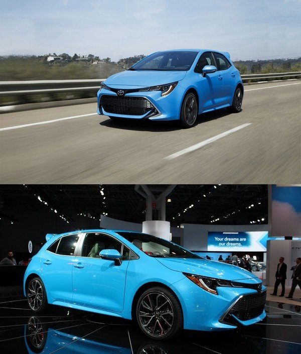 2019 Toyota Corolla hatchback, front and right angular look