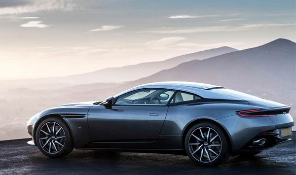 Aston Martin silver color parking