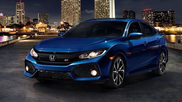 2019 Indian Honda Civic blue colour angular look from front to back