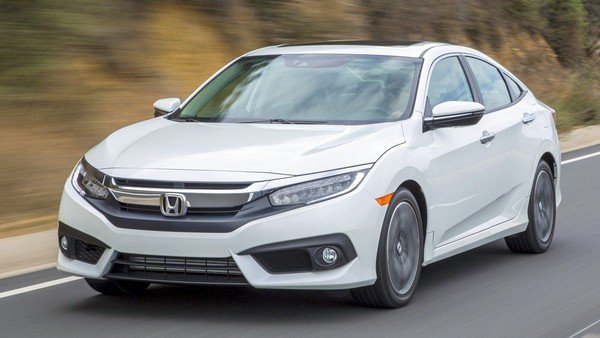 2019 Indian Honda Civic white colour angular look