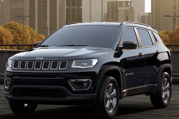 2018 Jeep Compass, Black Colour, Front Angular Look