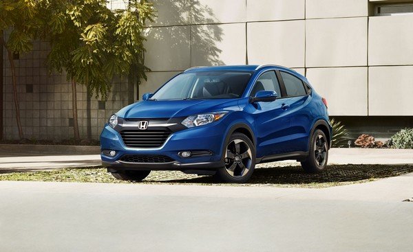 Honda HR-V 2018 blue color front face