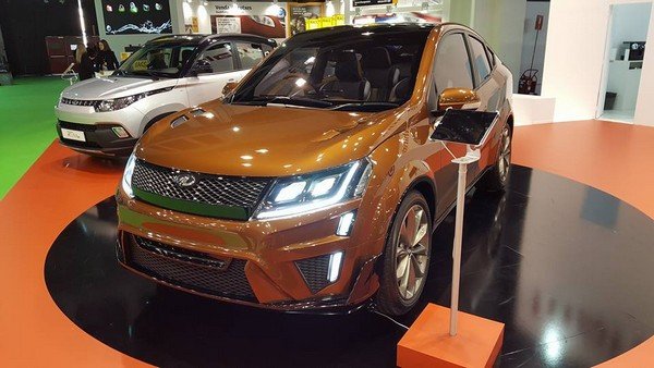 Mahindra XUV Aero in the showroom