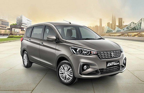 Maruti Ertiga grey color outdoor background