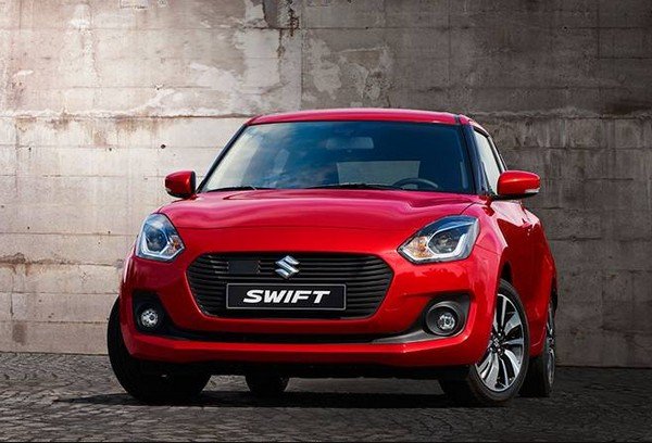 Maruti Suzuki Swift red color front look