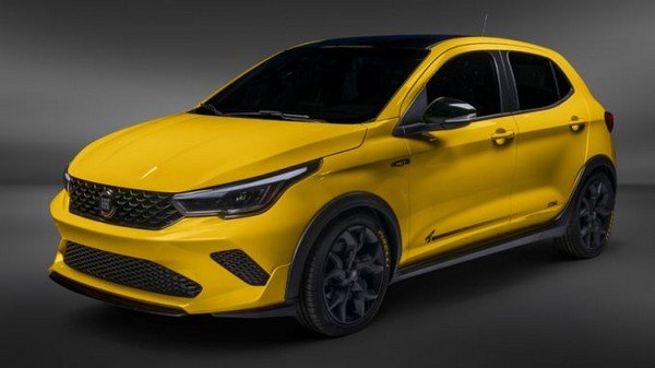 Fiat Argo Sting Concept, Bright Yellow, front angular look