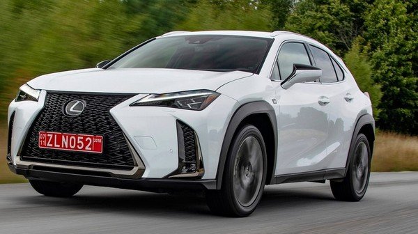 Lexus UX, White colour, front angular look