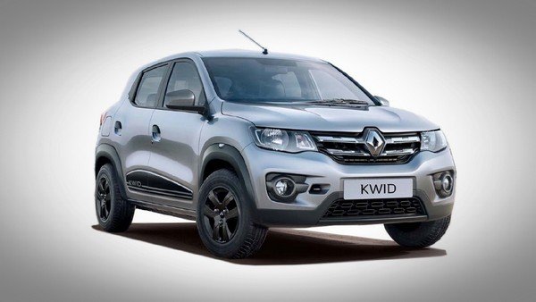 Renault KWID silver color front and side look