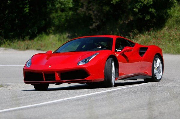 Ferrari 488 GTB, Red, front left side