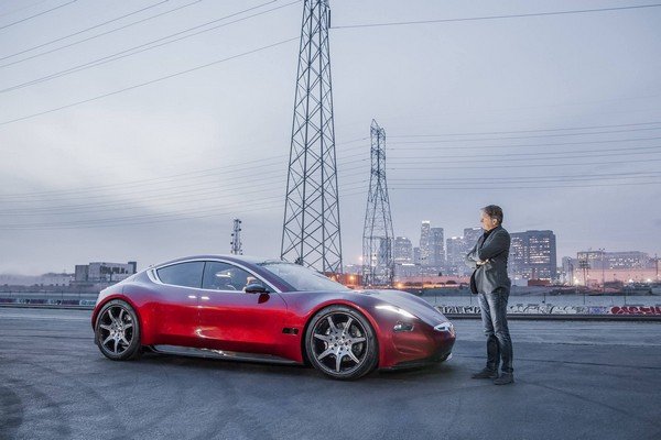 Fisker EMotion red color 