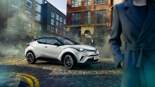 Toyota C-HR silver and black dual tone 